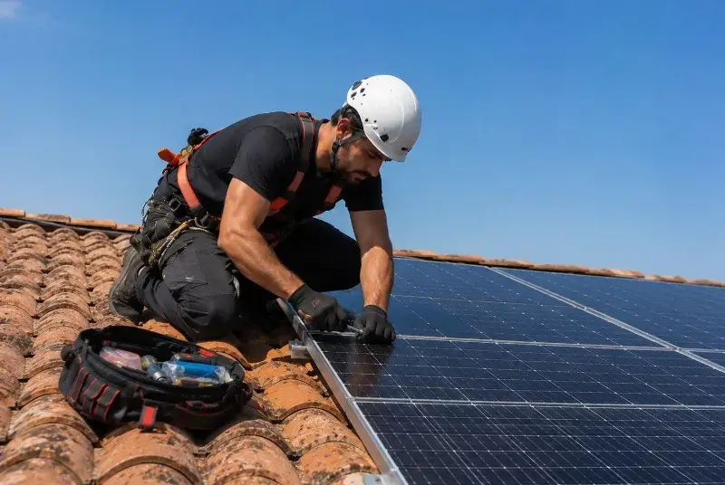 Maintenance et monitoring de panneaux solaires à Jullié
