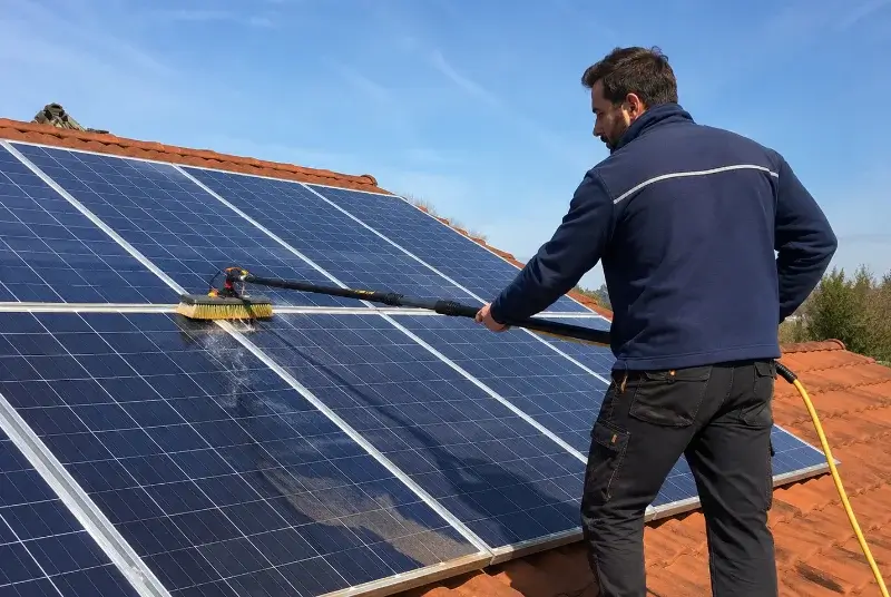 Nettoyage et entretien de panneaux solaires à Jullié